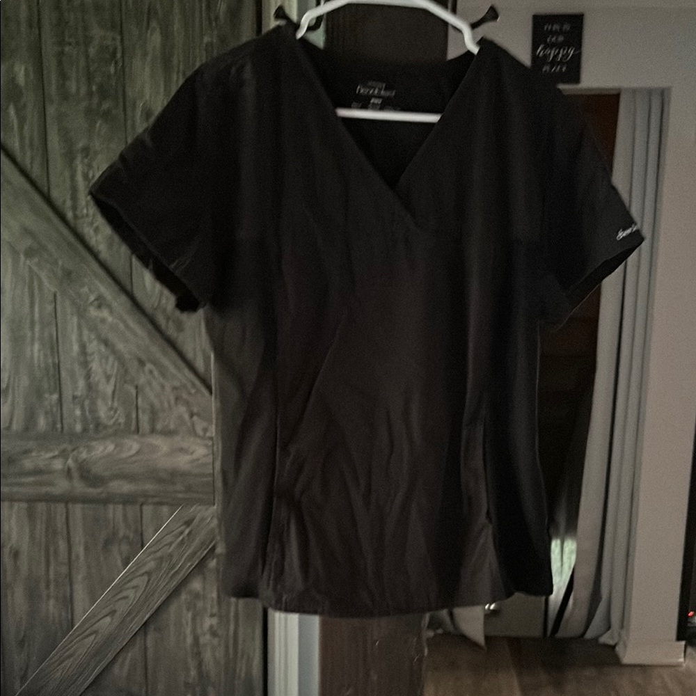 Black Women's Scrub Top
